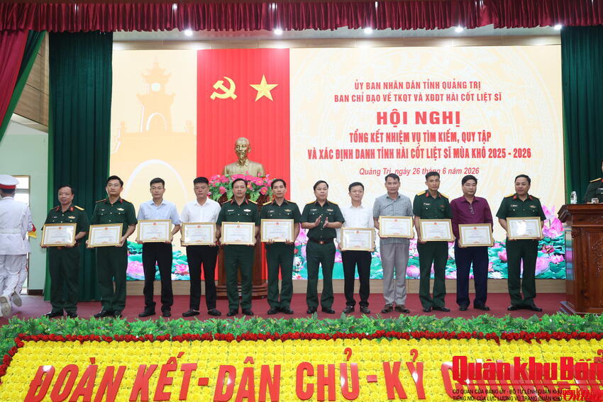 Quảng Trị: Tổng kết thực hiện nhiệm vụ tìm kiếm, quy tập hài cốt liệt sĩ mùa khô 2025 - 2026