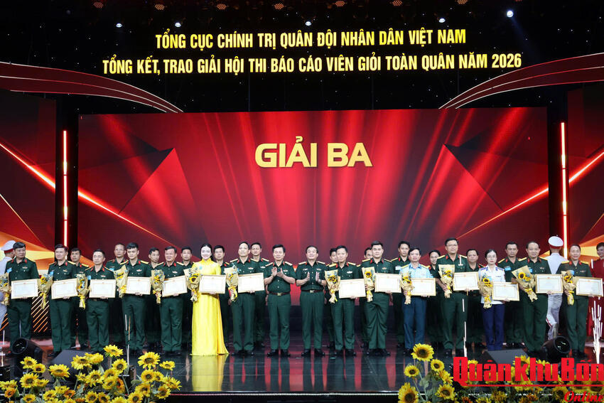Quân khu 4 đạt 3 giải cao tại hội thi báo cáo viên giỏi toàn quân năm 2026