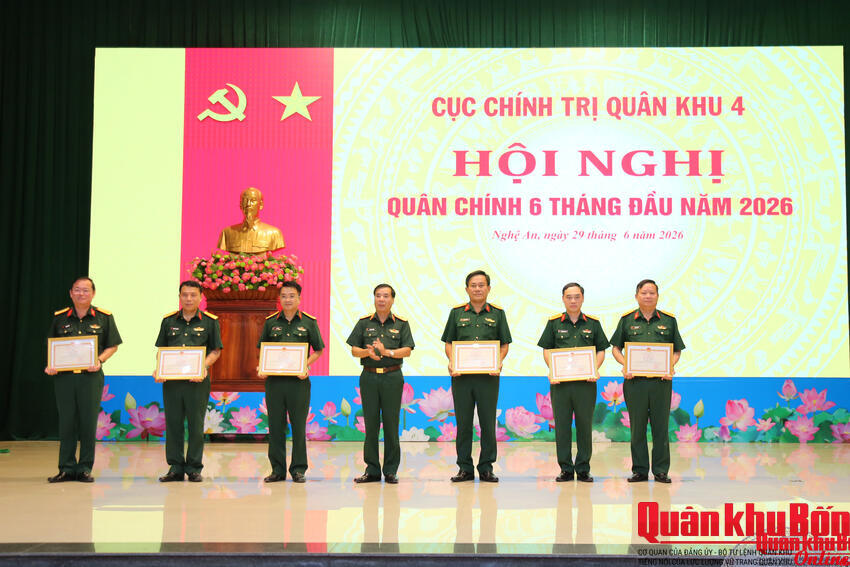 Cục Chính trị Quân khu 4 triển khai nhiệm vụ 6 tháng cuối năm 2026