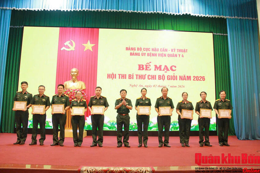 Đảng ủy Bệnh viện Quân y 4 tổ chức thành công Hội thi Bí thư chi bộ giỏi năm 2026
