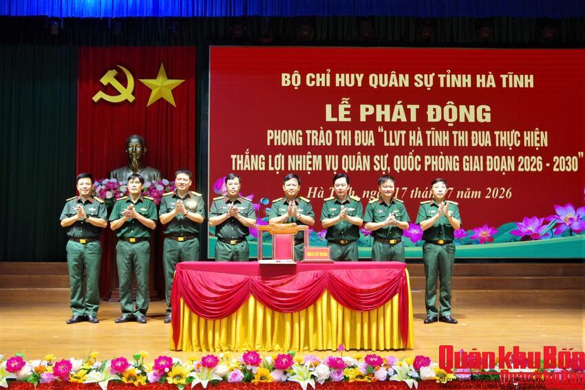 Bộ Chỉ huy Quân sự tỉnh Hà Tĩnh phát động phong trào thi đua thực hiện nhiệm vụ quân sự, quốc phòng giai đoạn 2026 - 2030