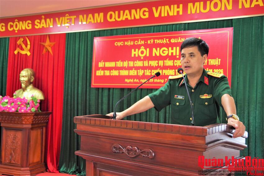 Cục Hậu cần – Kỹ thuật Quân khu 4: Đẩy nhanh tiến độ xây dựng các căn cứ hậu cần, kỹ thuật phục vụ diễn tập