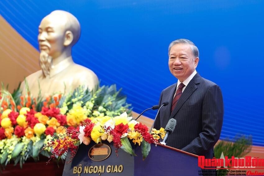Tổng Bí thư, Chủ tịch nước Tô Lâm nêu 6 nhiệm vụ trọng tâm đối với ngành Ngoại giao và các cơ quan làm công tác đối ngoại