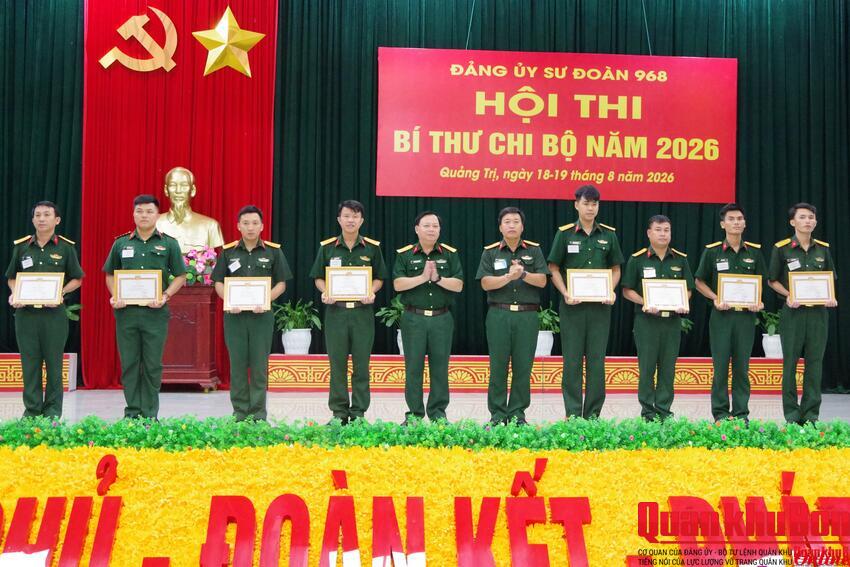 Sư đoàn 968 (Quân khu 4): Hoàn thành Hội thi Bí thư chi bộ giỏi năm 2026