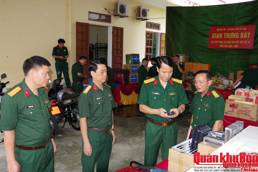 Quân khu 4: Kiểm tra công tác chuẩn bị tìm kiếm, quy tập hài cốt liệt sĩ mùa khô 2026 – 2027 tại Hà Tĩnh.
