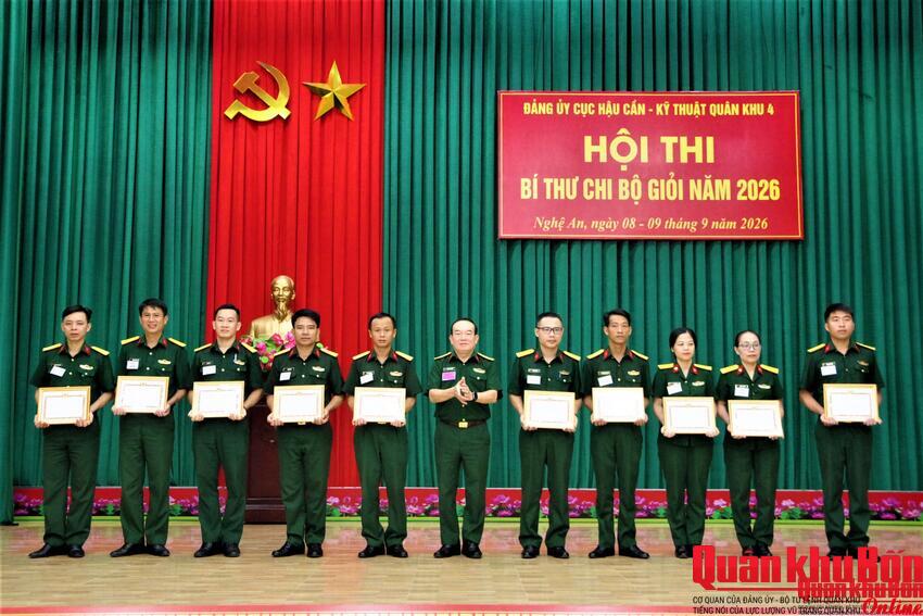 Cục Hậu cần – Kỹ thuật Quân khu 4: Hội thi Bí thư chi bộ giỏi năm 2026