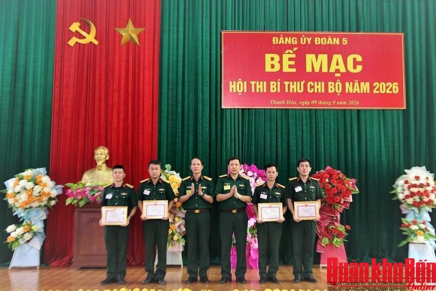 Đảng ủy Đoàn Kinh tế - Quốc phòng 5 (Quân khu 4) Hội thi Bí thư chi bộ