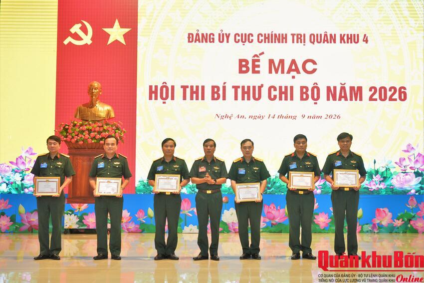 Đảng ủy Cục Chính trị Quân khu 4: Hội thi Bí thư chi bộ năm 2026  thành công tốt đẹp