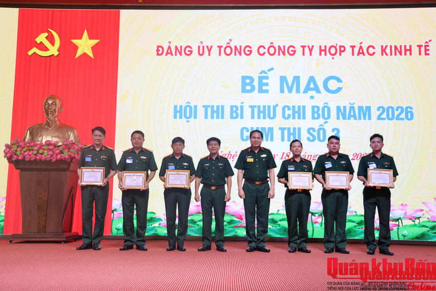 Tổng Công ty Hợp tác Kinh tế tổ chức thành công Hội thi Bí thư Chi bộ Cụm 3.