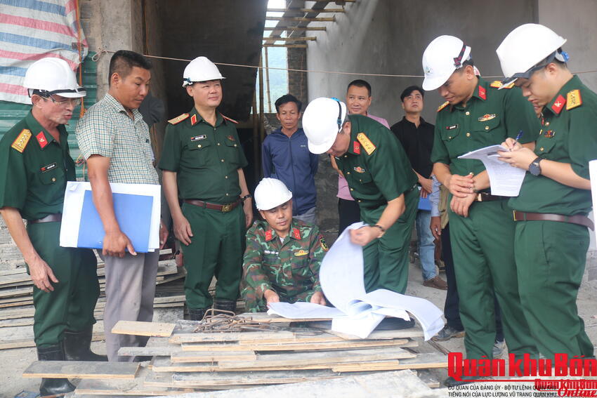 Cục Doanh trại kiểm tra thi công dự án xây dựng Đoàn Kinh tế - Quốc phòng 92