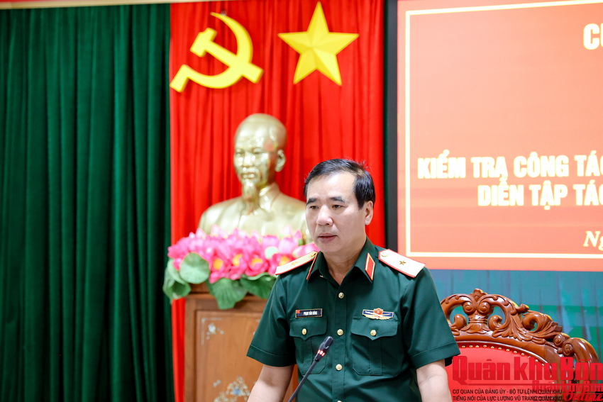 Cục Chính trị Quân khu 4: kiểm tra công tác chuẩn bị diễn tập tác chiến phòng thủ Quân khu năm 2026