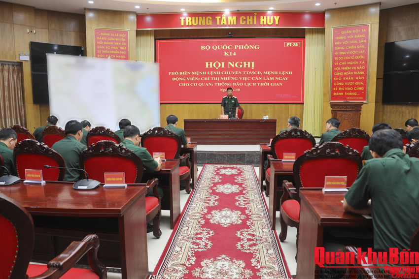 Quân khu 4 luyện tập chuyển trạng thái sẵn sàng chiến đấu