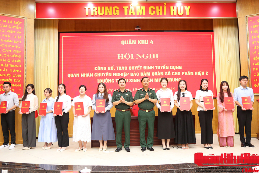 Quân khu 4 tuyển dụng 45 giáo viên vào Phân hiệu 2, Trường Thiếu sinh quân miền Trung