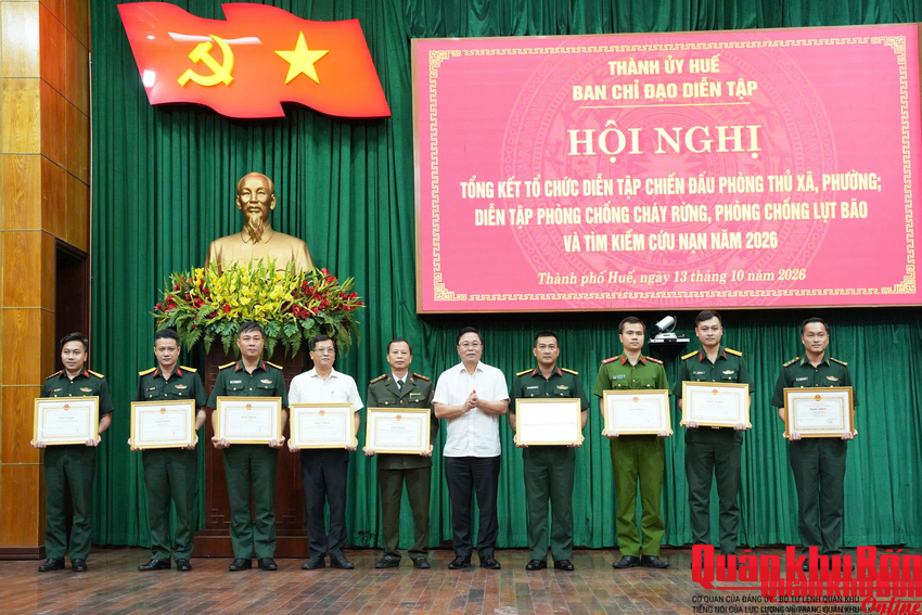 Thành phố Huế: Tổng kết công tác diễn tập