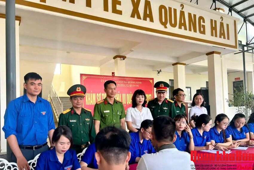 Xã Quảng Ninh (Thanh Hóa) khám sơ tuyển sức khỏe công dân thực hiện nghĩa vụ quân sự và nghĩa vụ năm 2027