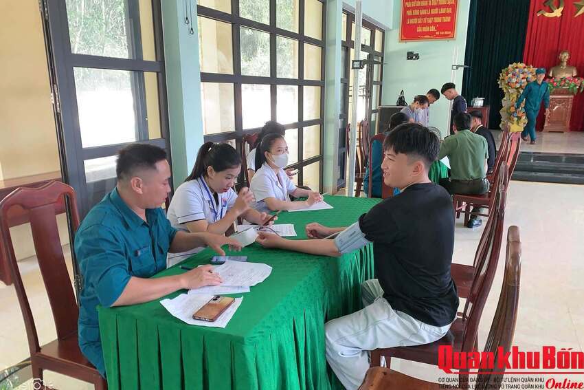 Xã Minh Hóa, tỉnh Quảng Trị hoàn thành công tác sơ khám tuyển sức khỏe công dân nhập ngũ năm 2027