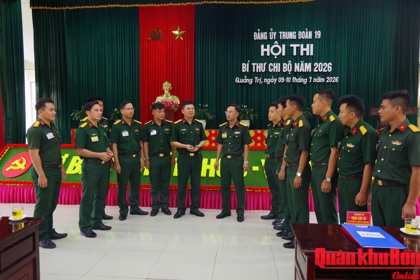 Trung đoàn 19 khai mạc Hội thi Bí thư chi bộ giỏi năm 2026