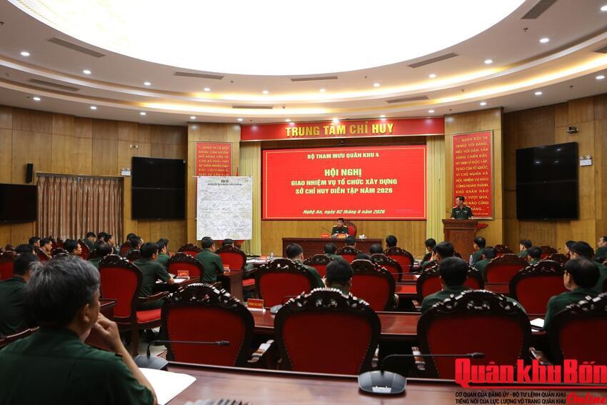 Bộ Tham mưu Quân khu 4 giao nhiệm vụ xây dựng sở chỉ huy diễn tập năm 2026