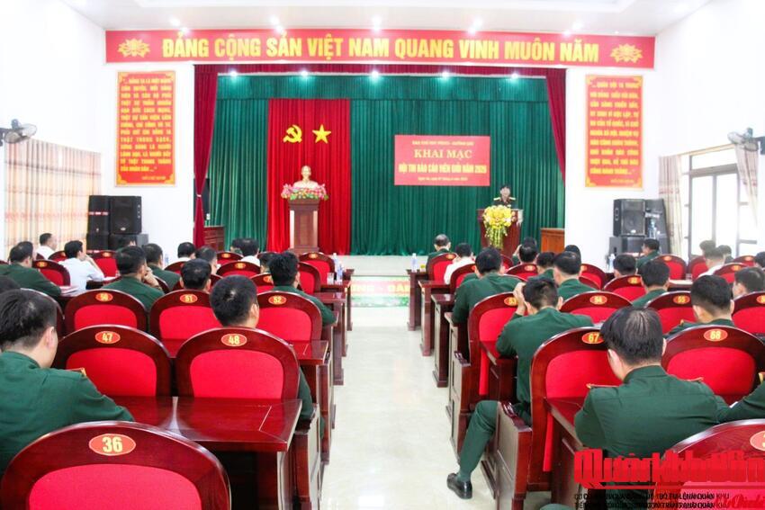 Ban Chỉ huy Phòng thủ khu vực 2 - Quỳnh Lưu (Nghệ An): Khai mạc hội thi báo cáo viên giỏi