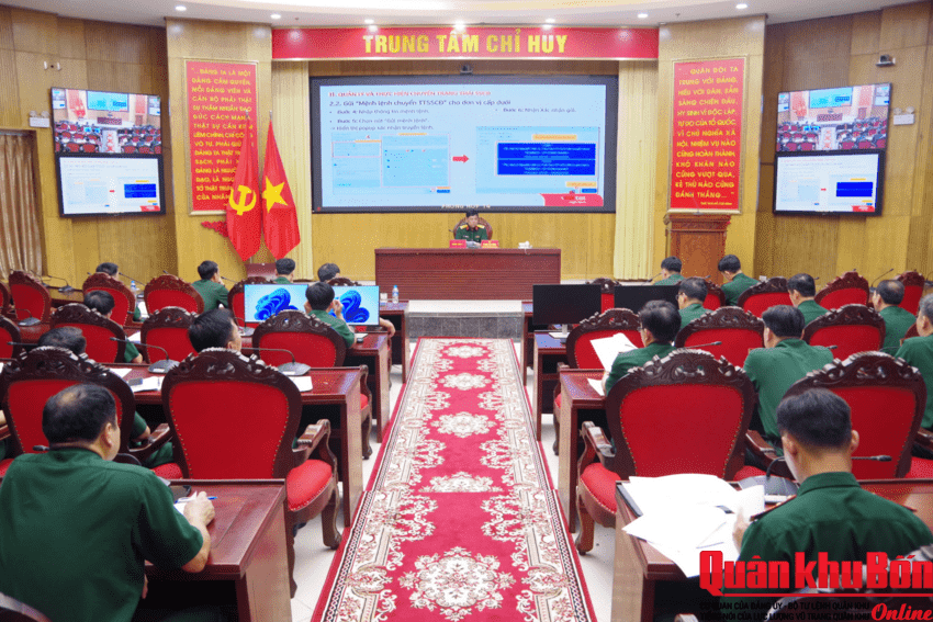 Tập huấn sử dụng phần mềm của Hệ thống Tự động hóa chỉ huy cấp Bộ Quốc phòng