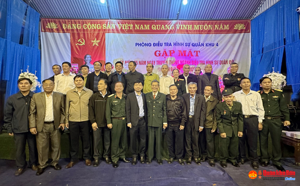 Gặp mặt Kỷ niệm 75 năm Ngày truyền thống ngành Điều tra hình sự Quân đội