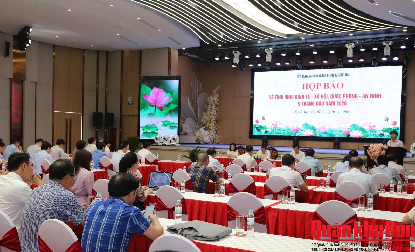 Nghệ An: Họp báo về tình hình kinh tế - xã hội, quốc phòng - an ninh 9 tháng đầu năm 2026