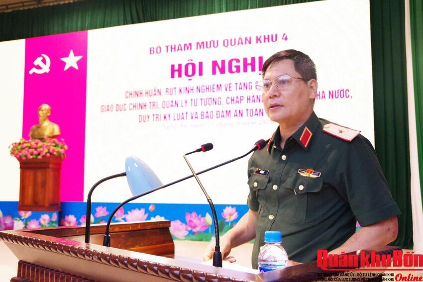 Bộ Tham mưu Quân khu 4: Nâng cao chất lượng giáo dục chính trị, quản lý tư tưởng