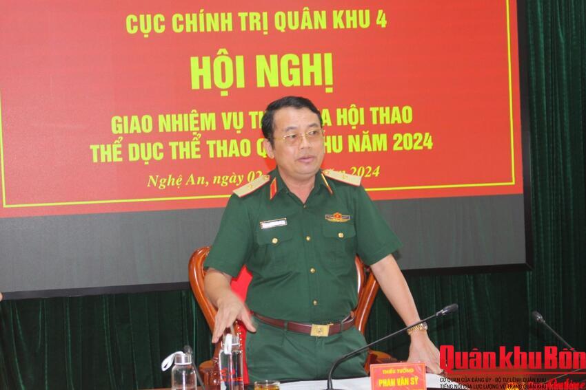 Cục Chính trị Quân khu: Giao nhiệm vụ tham gia Hội thao thể dục thể thao Quân khu năm 2024