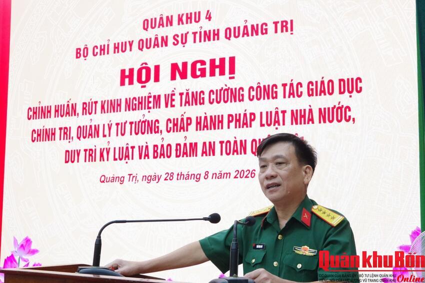 Quảng Trị: Chỉnh huấn về giáo dục chính trị, quản lý tư tưởng, kỷ luật và an toàn