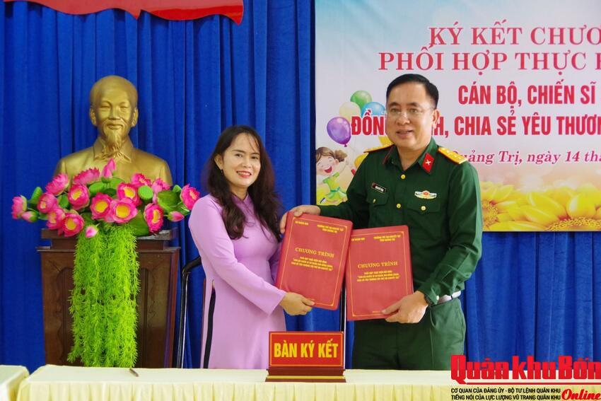 Sư đoàn 968 đồng hành, chia sẻ yêu thương với trẻ em khuyết tật