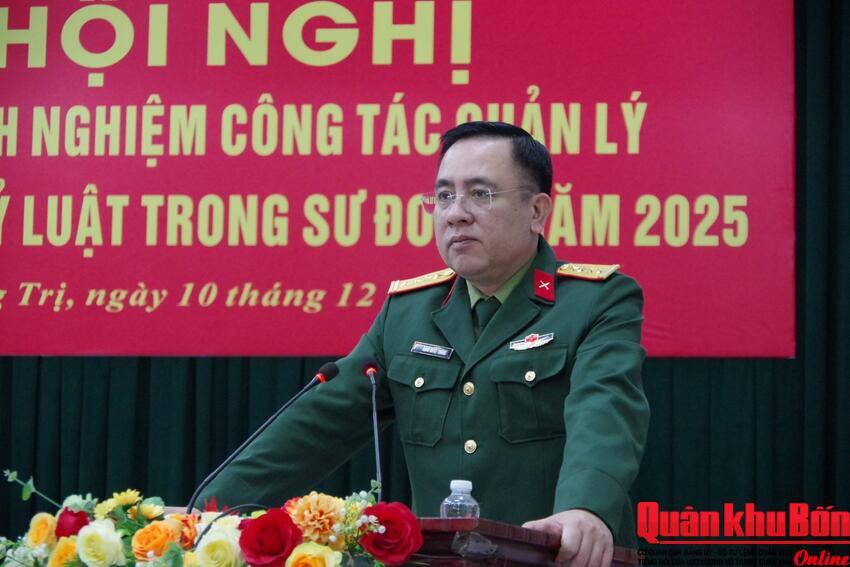 Sư đoàn 968 (Quân khu 4) tăng cường quản lý tư tưởng, kỷ luật bộ đội