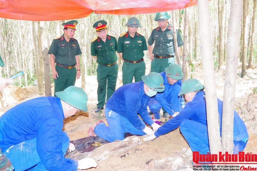 Sư đoàn 968 đẩy mạnh tìm kiếm, quy tập hài cốt liệt sĩ