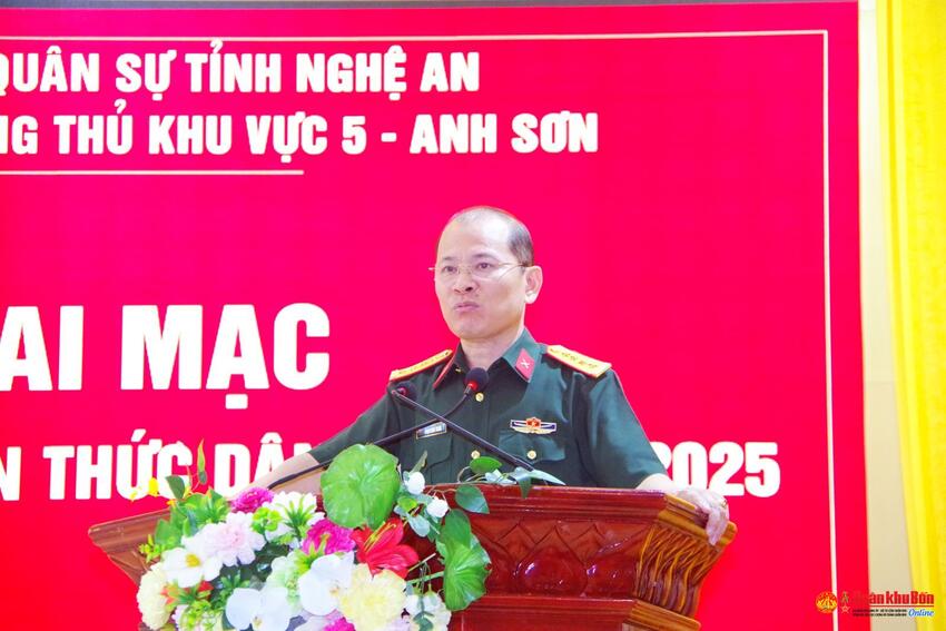 Ban Chỉ huy Phòng thủ khu vực 5 – Anh Sơn (Nghệ An) bồi dưỡng kiến thức dân tộc năm 2025