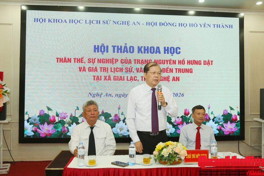 Hội thảo khoa học về Trạng nguyên Hồ Hưng Dật và giá trị đền Trung