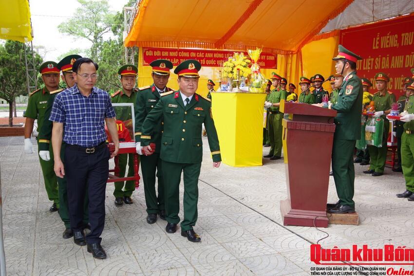 Lễ viếng, truy điệu và an táng 05 hài cốt liệt sĩ tại tỉnh Quảng Trị