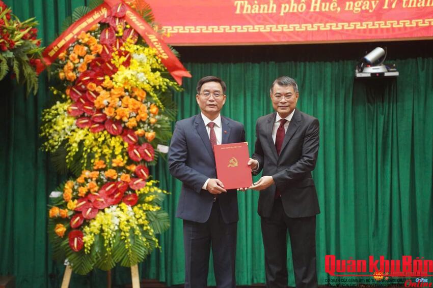 Đồng chí Nguyễn Đình Trung giữ chức Bí thư Thành ủy Huế, nhiệm kỳ 2025 -2030