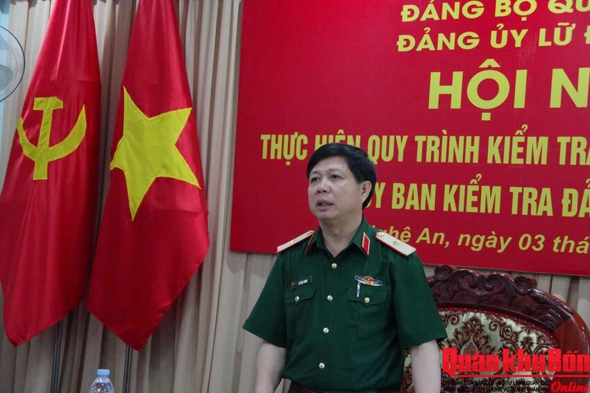 Ủy ban kiểm tra Đảng ủy Quân khu 4 kiểm tra tại Lữ đoàn 414