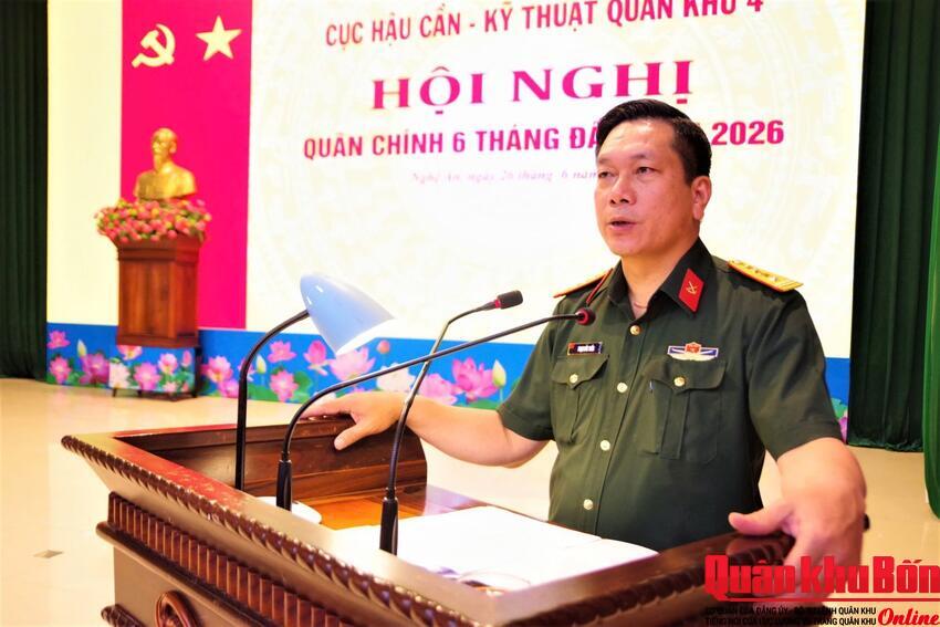 Cục Hậu cần – Kỹ thuật Quân khu 4 triển khai nhiệm vụ 6 tháng cuối năm 2026