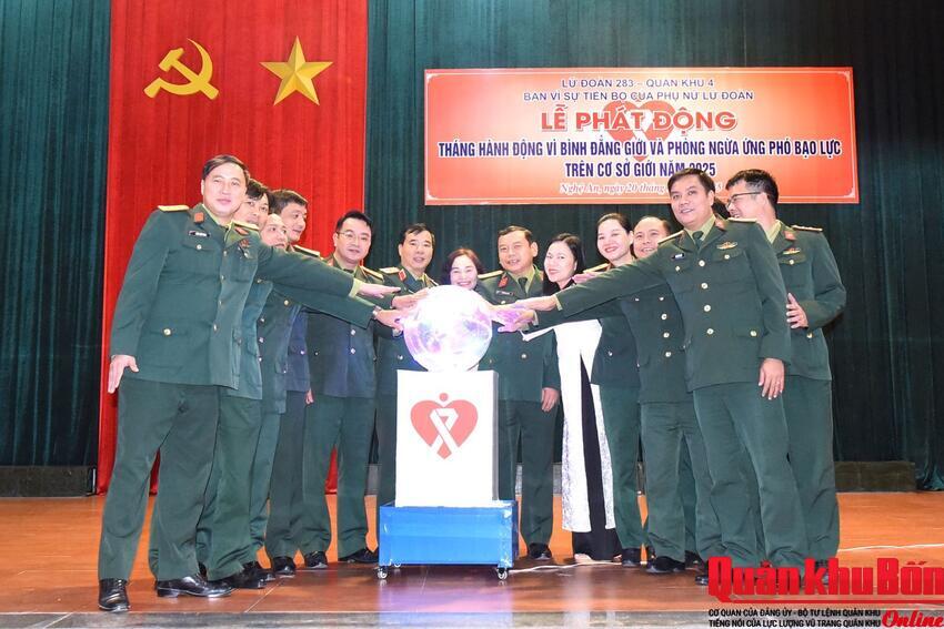 Lữ đoàn Phòng không 283: Phát động tháng hành động Vì bình đẳng giới và phòng ngừa, ứng phó bạo lực trên cơ sở giới năm 2025