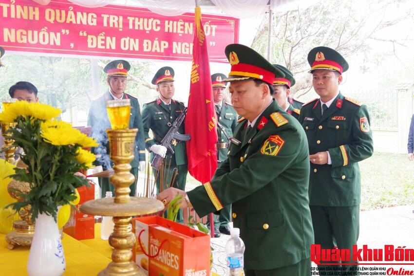 Sư đoàn 968 (Quân khu 4) phối hợp truy điệu và an táng hài cốt liệt sĩ
