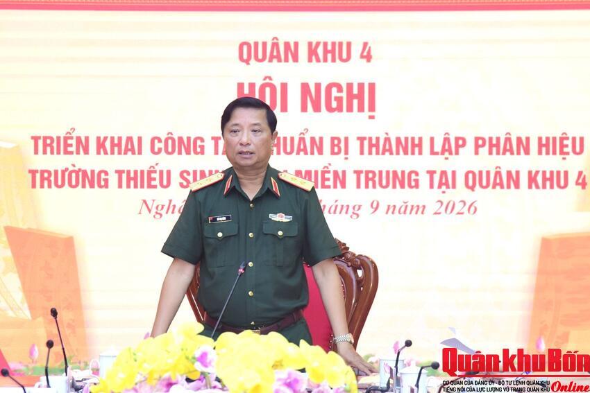 Quân khu 4: Chuẩn bị thành lập phân hiệu Trường Thiếu sinh quân miền Trung