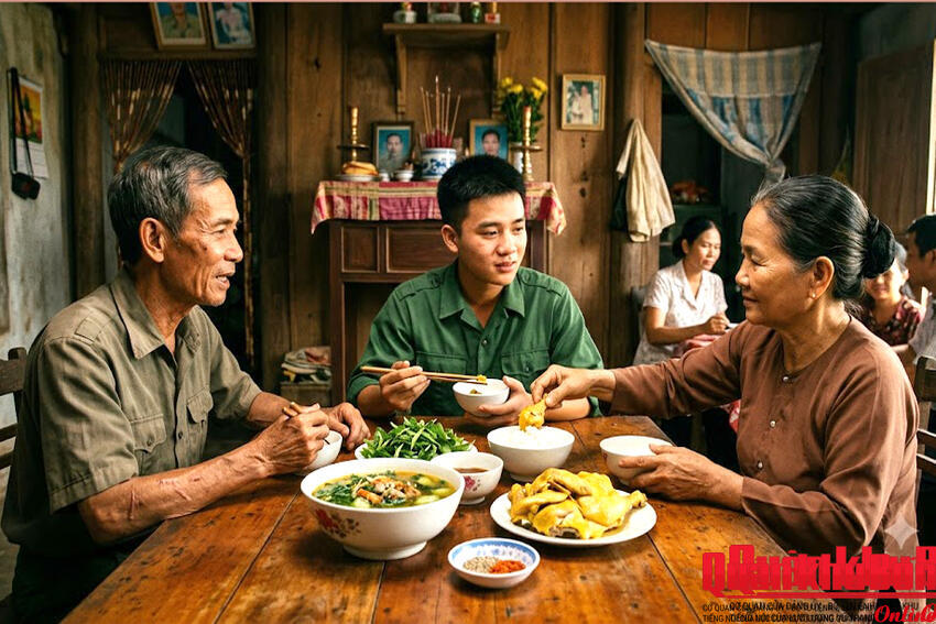 Bữa cơm trước ngày nhập ngũ
