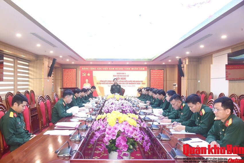 Quân khu 4 tổng kết công tác bầu cử đại biểu Quốc hội khóa XVI và HĐND các cấp nhiệm kỳ 2026-2031