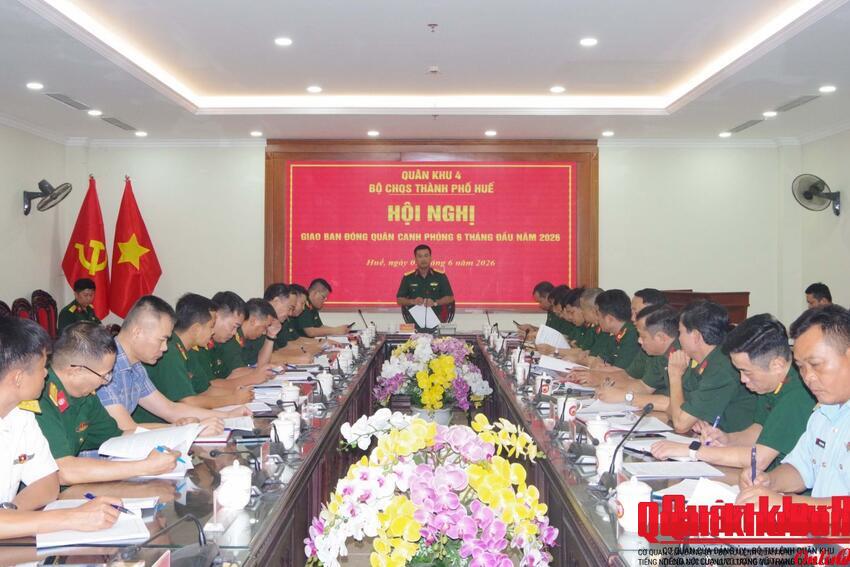Bộ Chỉ huy Quân sự  thành phố Huế: Tăng cường phối hợp bảo đảm an ninh, an toàn khu vực đóng quân