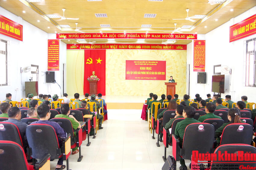 Quảng Trị: Khai mạc diễn tập chiến đấu phòng thủ xã Dân Hóa năm 2026