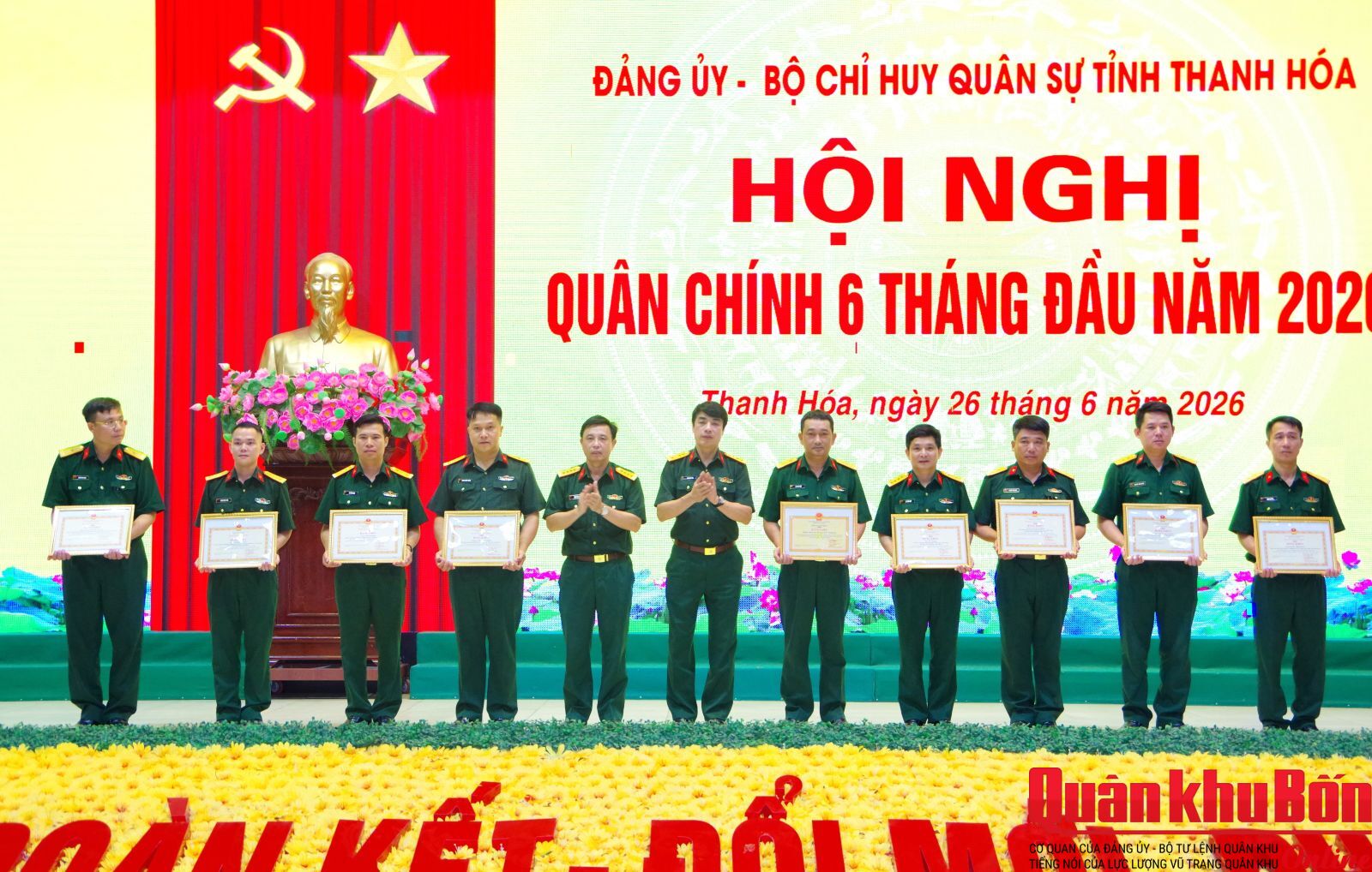 Đảng ủy, Bộ Chỉ huy Quân sự tỉnh Thanh Hóa: Hội nghị quân chính 6 tháng đầu năm 2026
