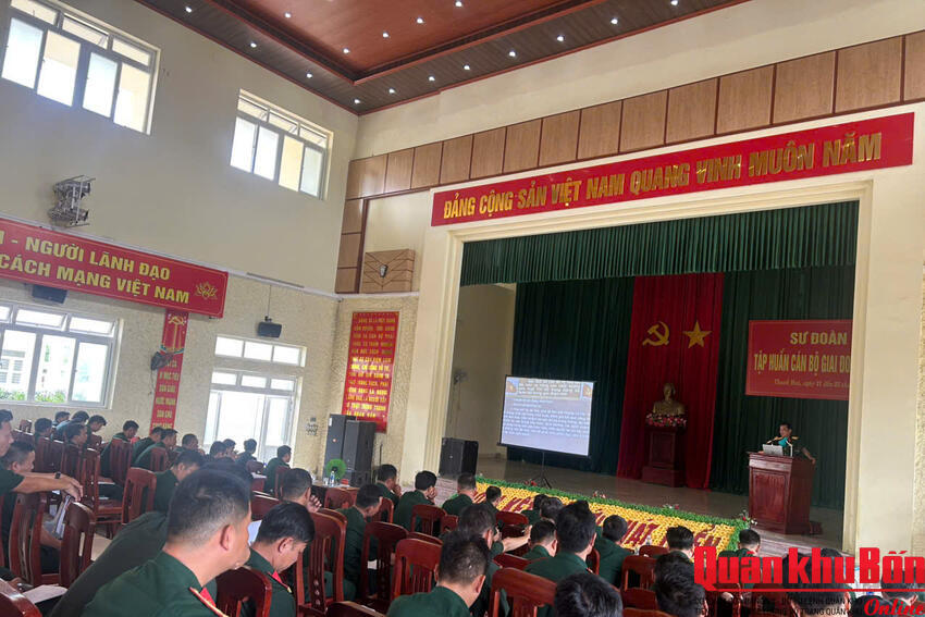 Sư đoàn 341 tập huấn cán bộ giai đoạn 2 năm 2026
