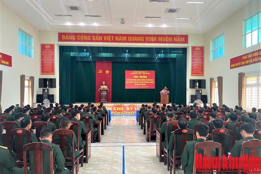 Bộ Chỉ huy Quân sự tỉnh Quảng Trị tập huấn cán bộ sĩ quan, quân nhân chuyên nghiệp mới tuyển dụng năm 2026