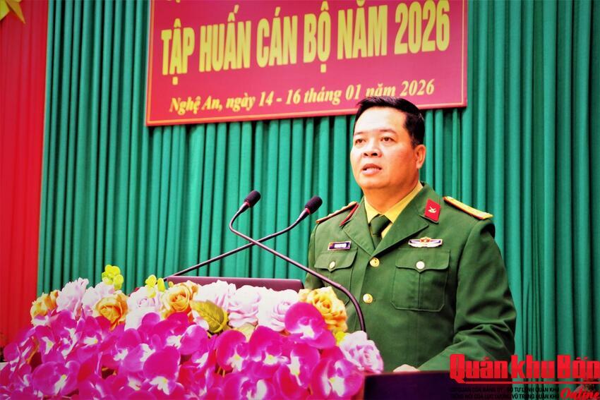 Cục Hậu cần - Kỹ thuật Quân khu 4 tập huấn cán bộ năm 2026