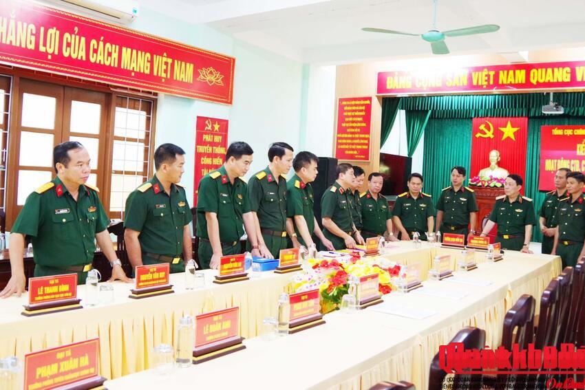 Đoàn công tác Tổng cục Chính trị kiểm tra tại Bộ CHQS tỉnh Quảng Trị